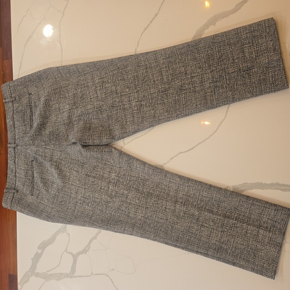 Ann Taylor Womens Ankle Mid Rise Trouser Size 14 Black Grey - Picture 4 of 10